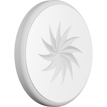 Ekena Millwork Standard Grayson Spiral Rosette With Rounded Edge, 5"W x 5"H x 1/2"P ROSP050X050X050GRY14